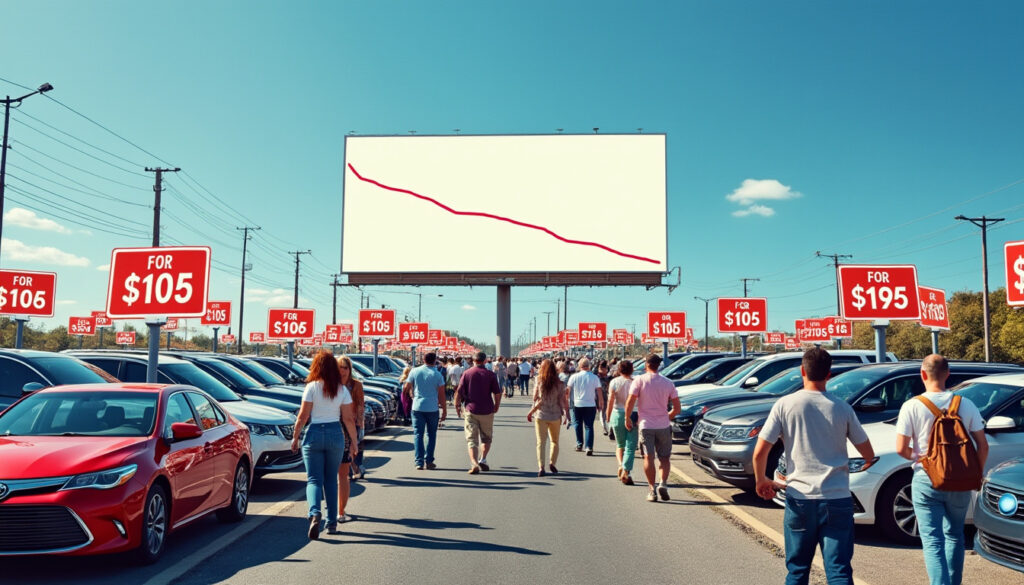 découvrez les raisons de la chute spectaculaire des prix sur le marché des voitures d'occasion, analyse des tendances actuelles et conseils pour acheter ou vendre au meilleur moment.