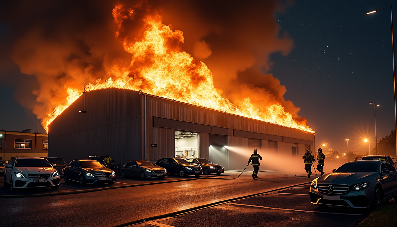 un incendie s'est déclaré dans un garage automobile prÚs de rennes. grùce à l'intervention rapide des pompiers, 90 véhicules ont été protégés des flammes et de lourds dégùts ont été évités. découvrez les détails de cet événement.
