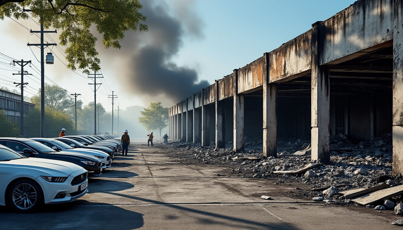 un incendie sâest dĂ©clarĂ© dans un garage automobile prĂšs de rennes, mobilisant les pompiers pour sauver 90 vĂ©hicules dâimportants dĂ©gĂąts. dĂ©couvrez les dĂ©tails de lâintervention et lâĂ©tat du site aprĂšs les flammes.