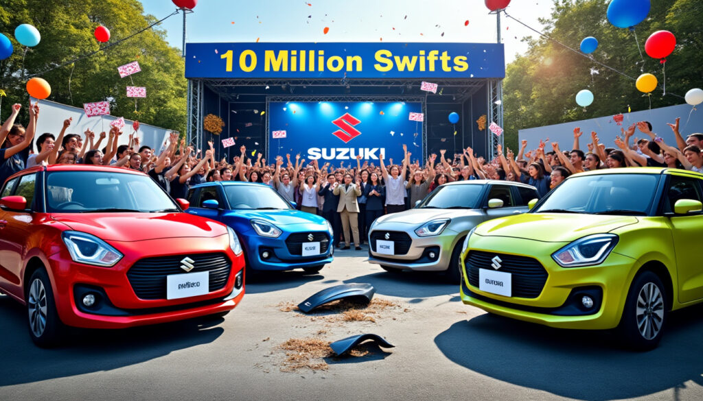 découvrez comment suzuki célèbre la vente de 10 millions de swift à travers le monde, tout en explorant si certains aspects importants de la voiture ont été négligés au fil des années.