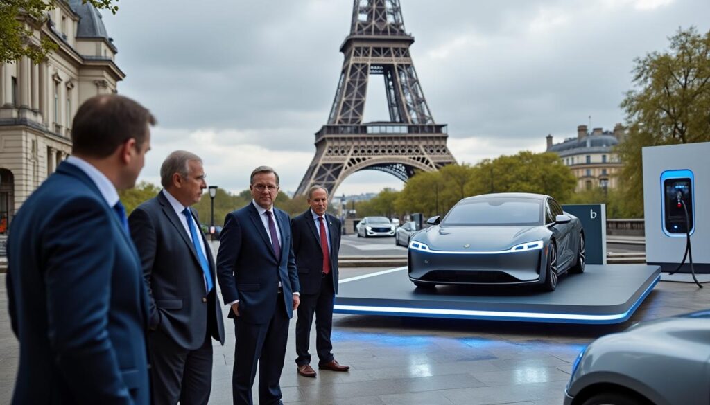 la france remet en cause l'objectif européen de 100 % de voitures électriques d'ici 2035, s'opposant notamment à l'allemagne et ouvrant le débat sur l'avenir de l'industrie automobile et la transition écologique.