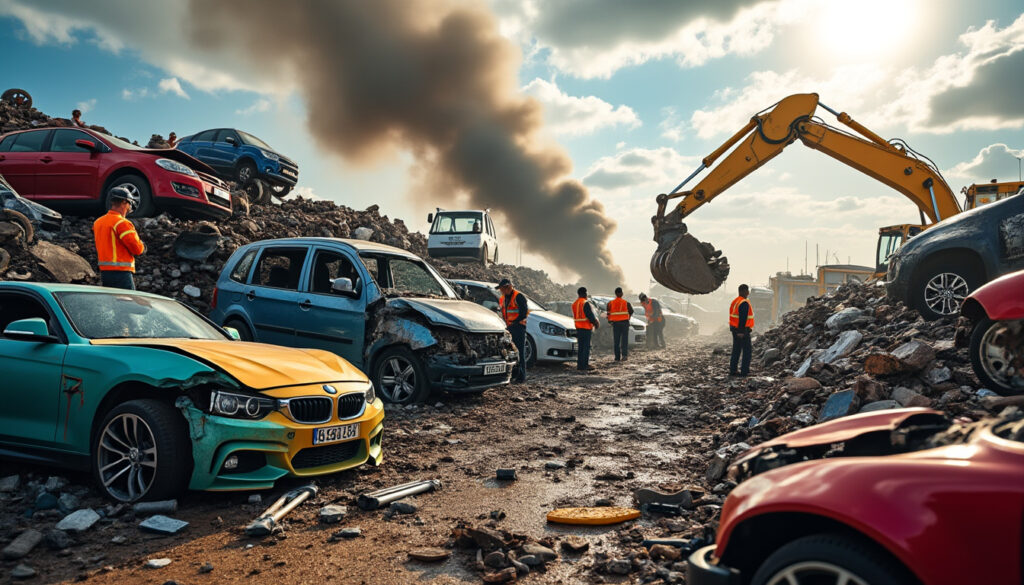 découvrez comment la destruction encadrée d'une épave automobile à pontivy soulève des questions sur la gestion légale des déchets dans une décharge à ciel ouvert. un regard inédit sur les enjeux environnementaux locaux.