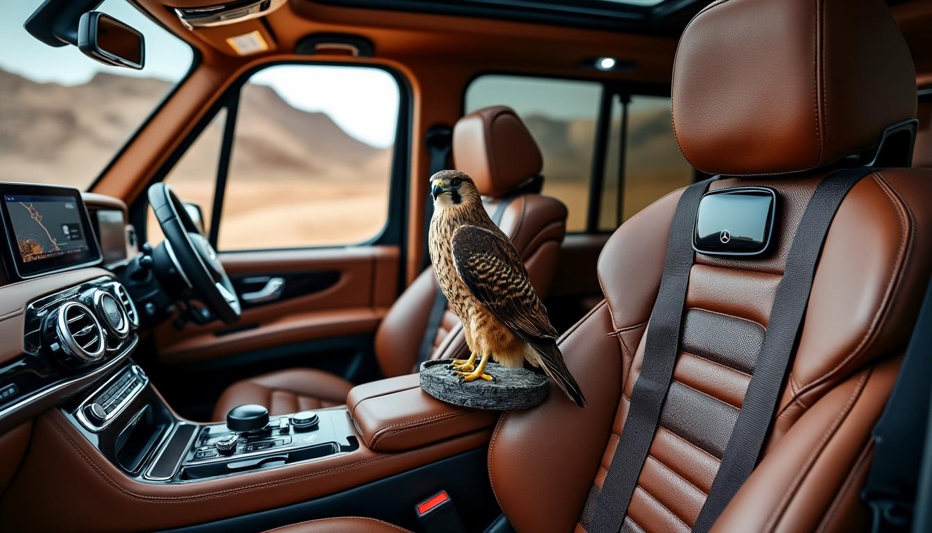 découvrez une mercedes unique conçue pour la capture de faucons dans les dunes désertiques : performance, innovation et passion pour la tradition se rencontrent dans ce véhicule d’exception.