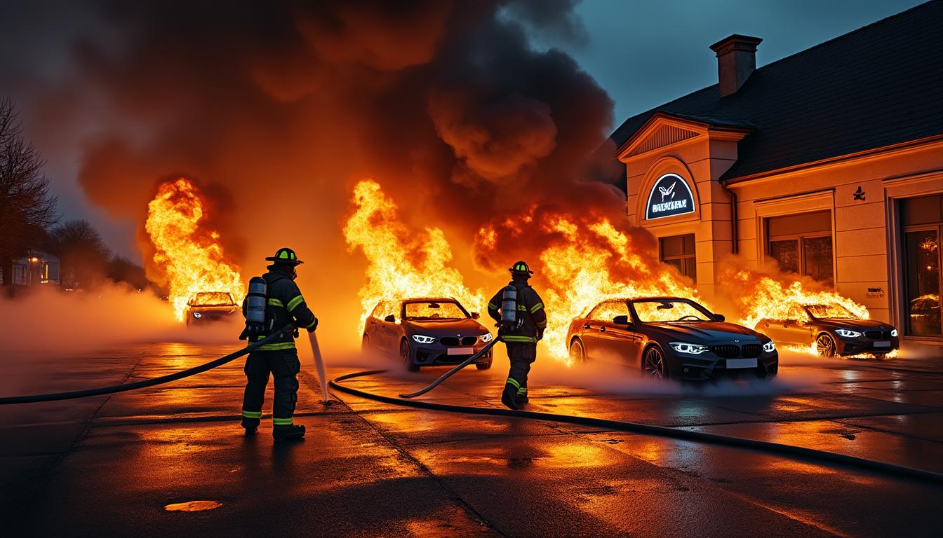 un incendie mystĂ©rieux dĂ©truit plusieurs vĂ©hicules dans un garage dâuzĂšs. les autoritĂ©s ont ouvert une enquĂȘte pour dĂ©terminer les causes de ce sinistre dĂ©vastateur.