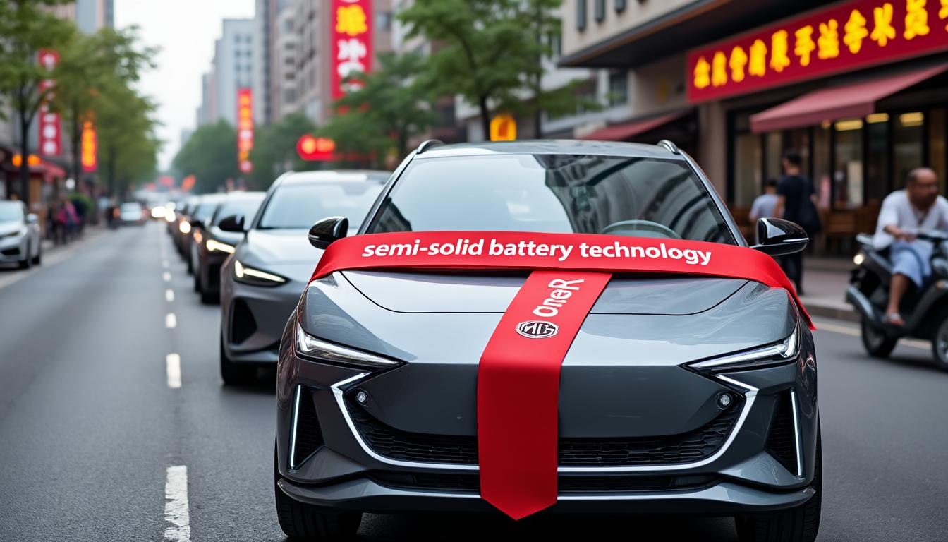 découvrez les premières livraisons de la voiture électrique innovante équipée d'une batterie semi-solide, offrant une autonomie améliorée et une recharge rapide.