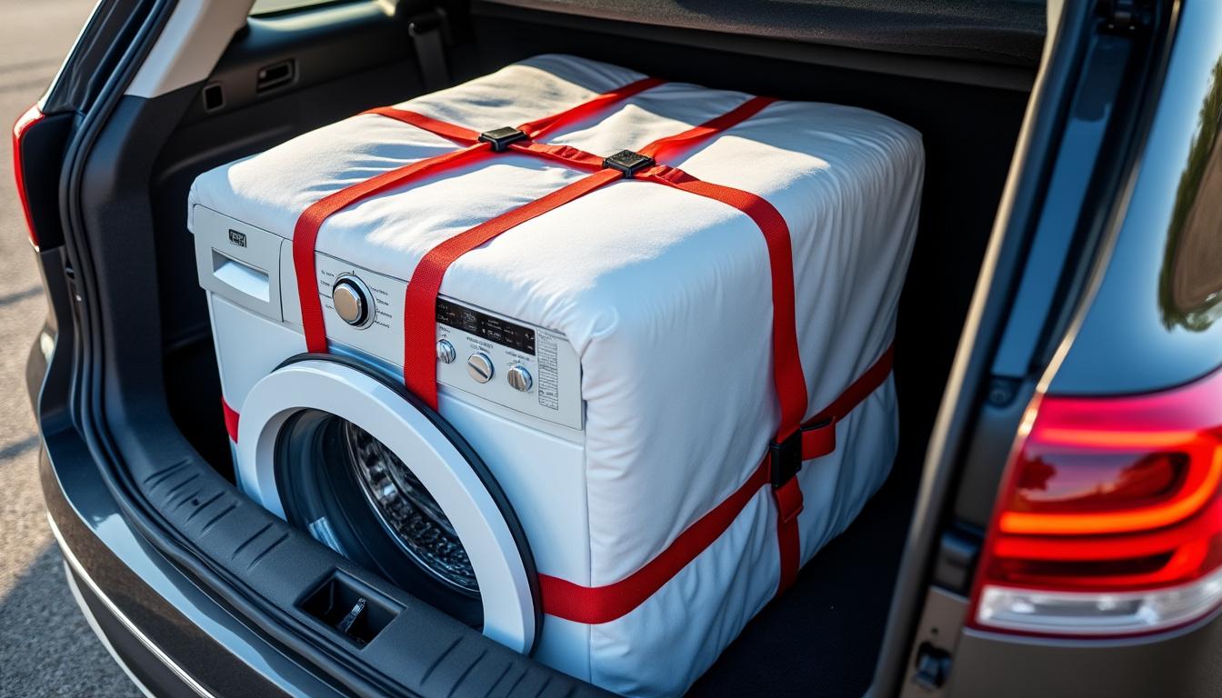 découvrez nos astuces et conseils pratiques pour transporter votre machine à laver en toute sécurité dans une voiture, afin d'éviter dommages et faciliter le déplacement.