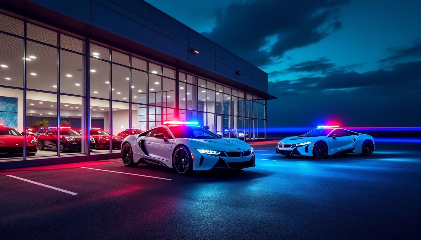 à narbonne, un cambriolage dans une concession automobile a été évité de justesse grâce à une intervention rapide des forces de l'ordre.