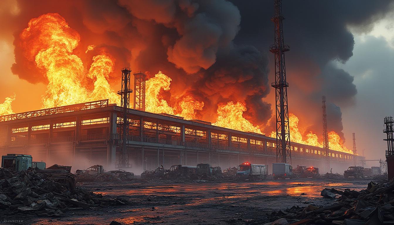 un incendie majeur frappe une usine automobile en corée du sud, causant au moins 14 disparitions et 21 blessés graves. découvrez les détails de cette catastrophe.