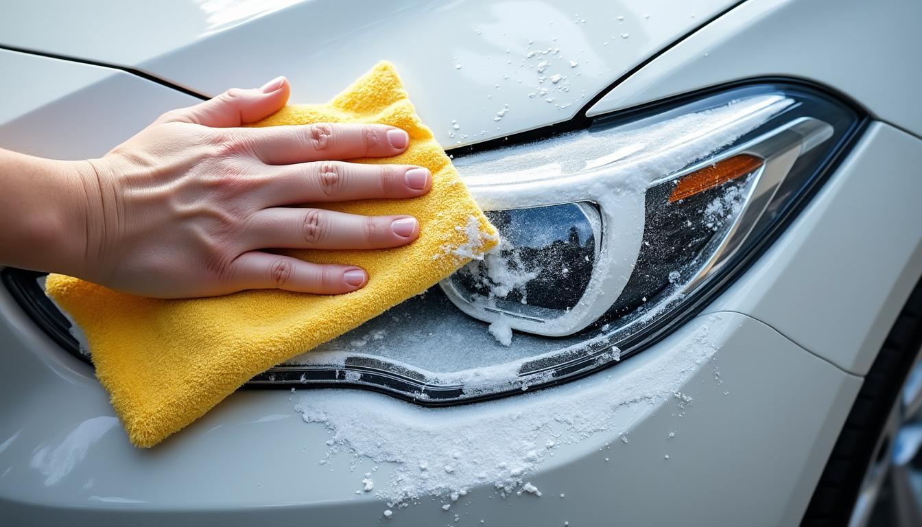 découvrez des astuces efficaces pour nettoyer vos phares de voiture avec du bicarbonate de soude et leur redonner éclat et transparence facilement.