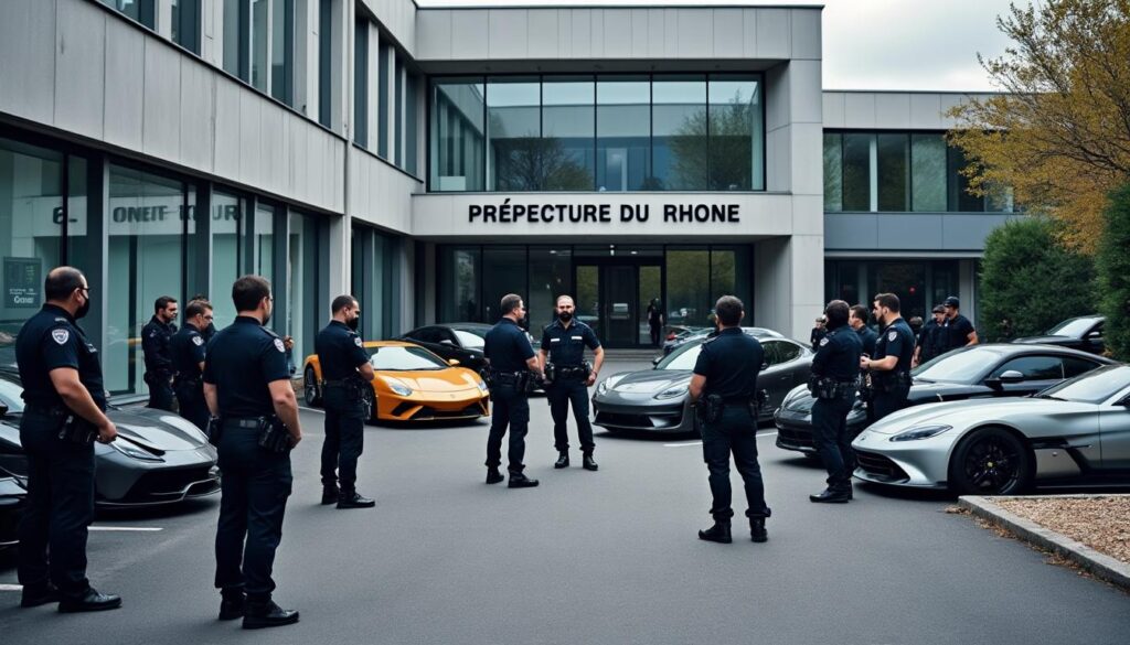 la préfecture du rhône annonce l'interdiction d'un rassemblement automobile non déclaré prévu ce week-end, afin d'assurer la sécurité et le respect des réglementations.