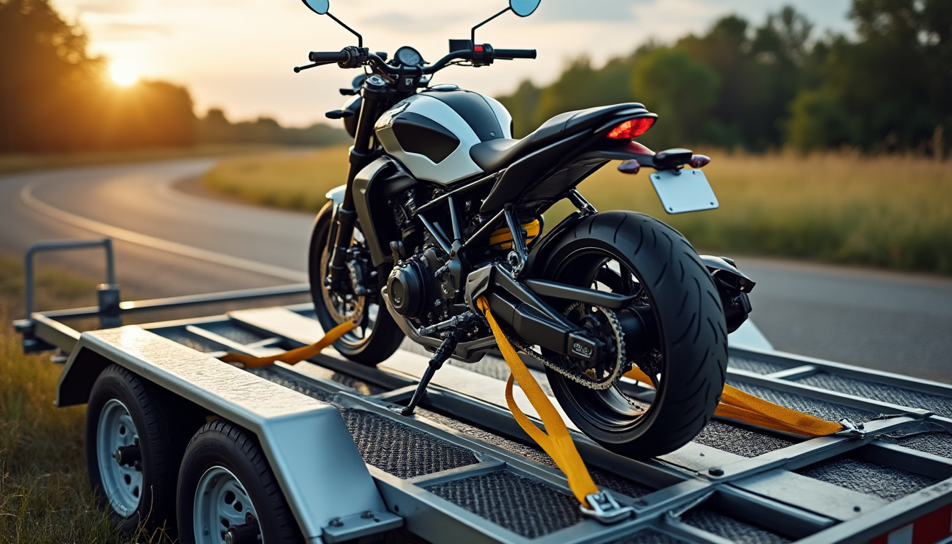 apprenez les étapes essentielles pour attacher votre moto sur une remorque en toute sécurité et éviter les accidents lors du transport.