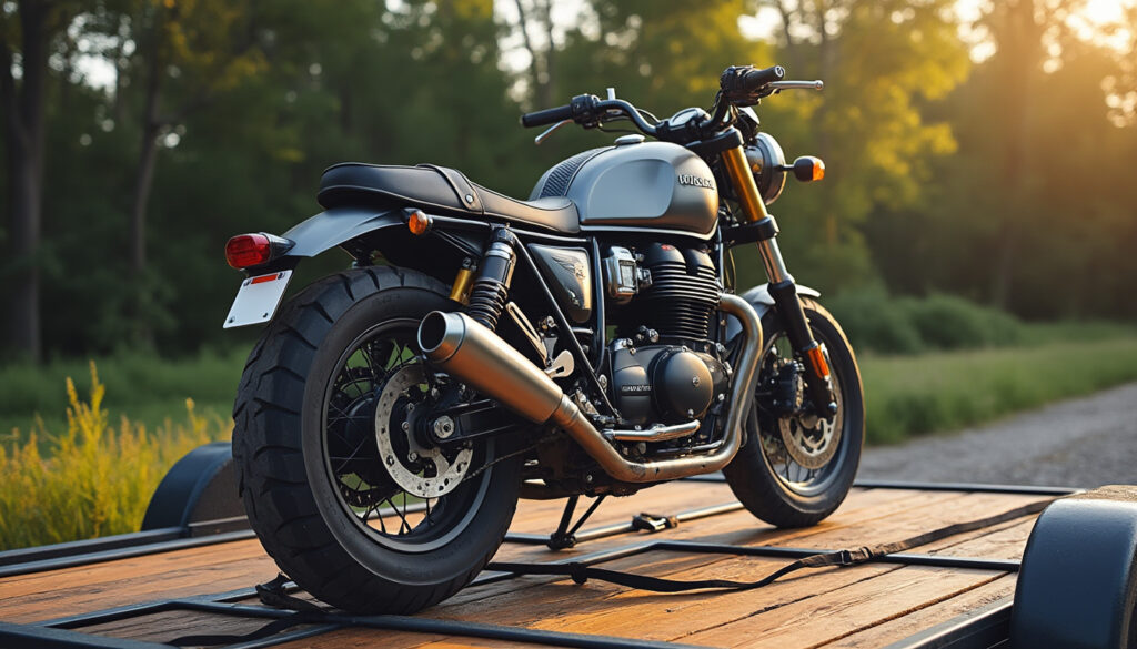 apprenez les méthodes sûres et efficaces pour attacher votre moto sur une remorque, garantissant un transport sécurisé et sans risques.