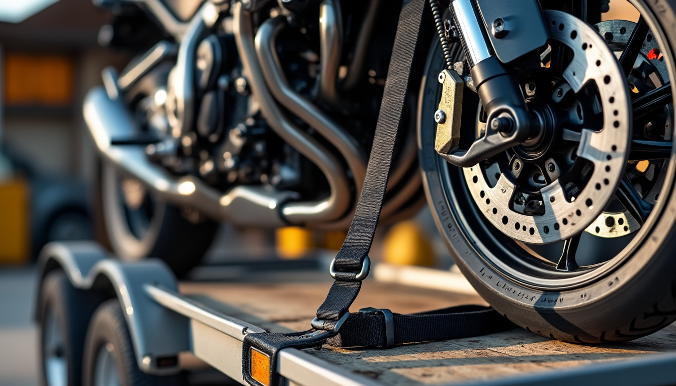 découvrez les étapes essentielles pour attacher votre moto sur une remorque en toute sécurité et éviter tout dommage lors du transport.