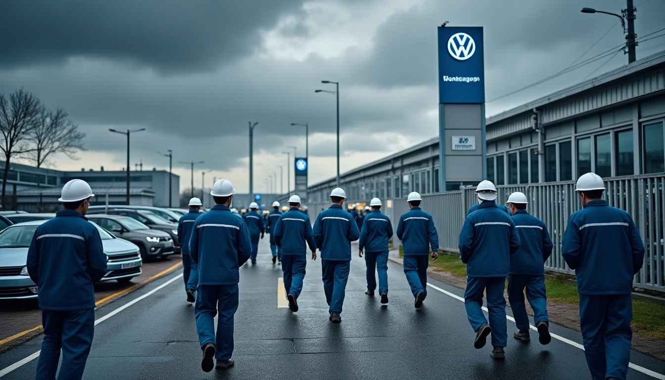 volkswagen prévoit une transformation majeure en allemagne avec la suppression potentielle jusqu'à 100 000 postes pour s'adapter aux évolutions du marché automobile.