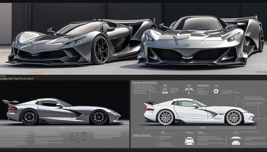 découvrez comment dodge a transformé la viper, passant d'un concept-car ultra agressif à un modèle prêt pour la production en série, alliant performance et design audacieux.