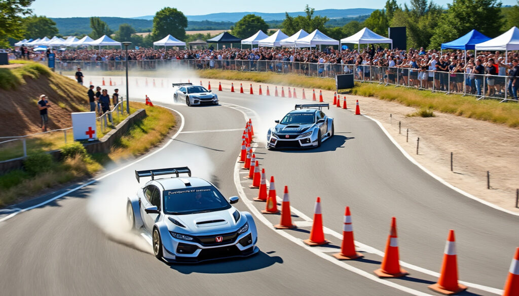 découvrez comment le slalom automobile de lezay a été raccourci tout en offrant une compétition intense et pleine de surprises.