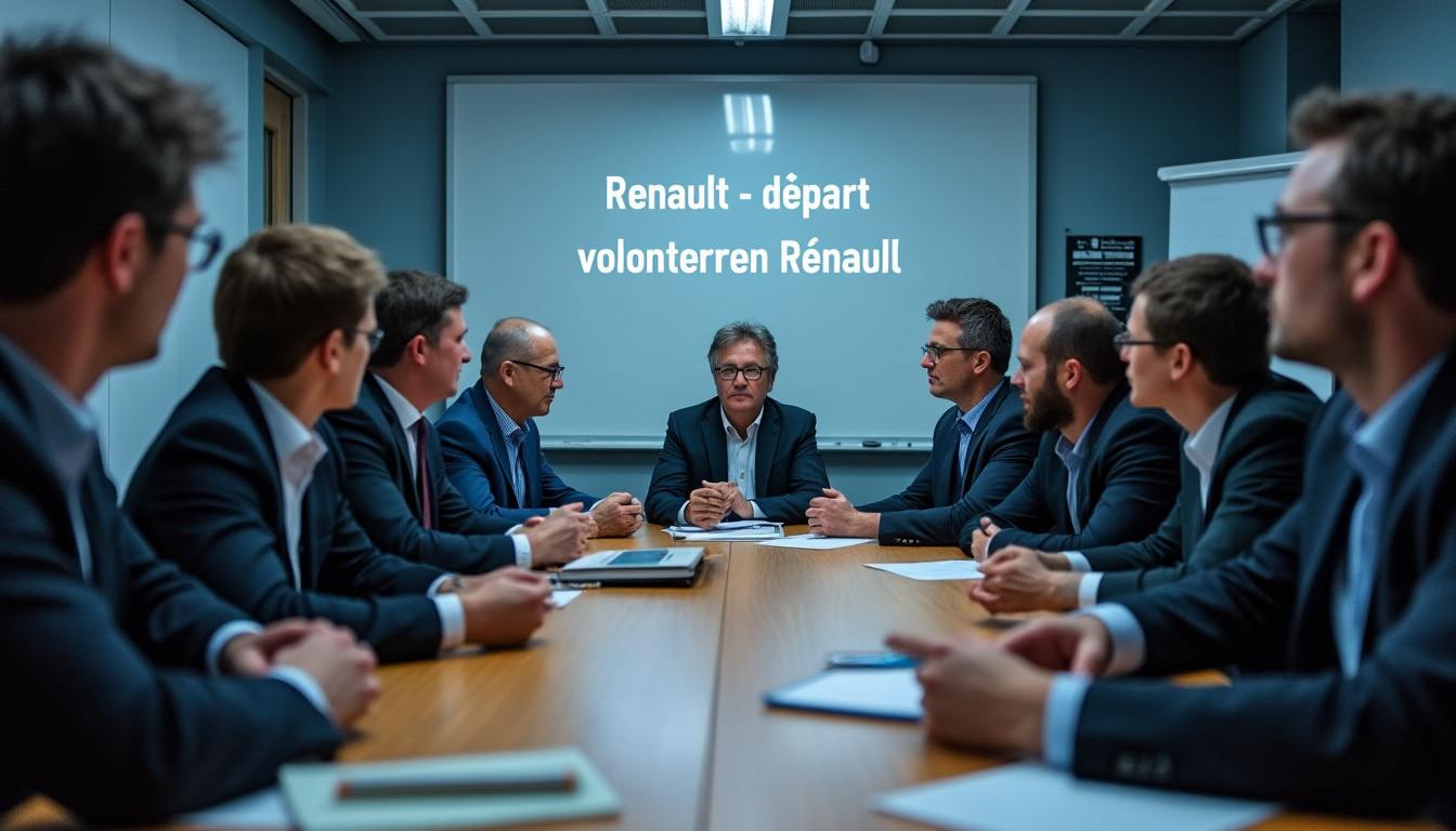 renault annonce un plan de départs volontaires visant 800 ingénieurs en france d'ici la fin de l'année, dans un contexte de réorganisation de l'entreprise automobile.