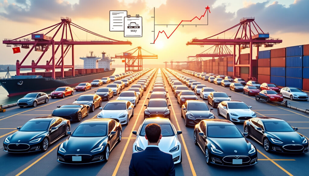 découvrez comment les exportations de voitures chinoises ont connu une augmentation spectaculaire de 73 % en mai, marquant une croissance remarquable du secteur automobile chinois à l'international.