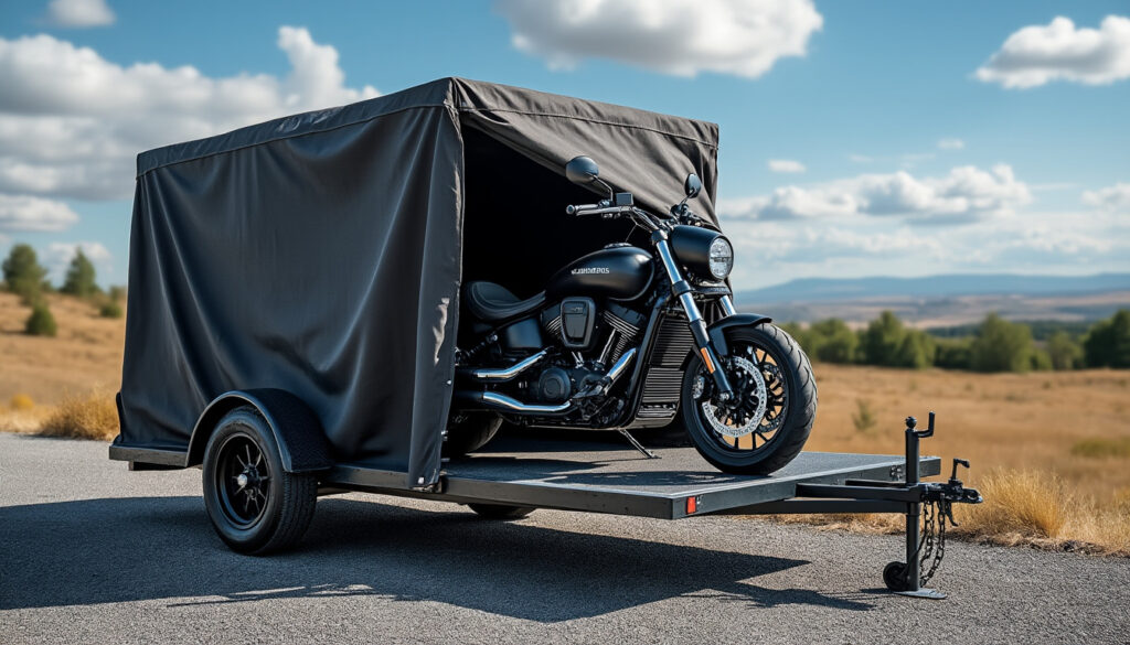 découvrez nos conseils pour bien choisir une remorque couverte pour moto adaptée à vos besoins, alliant protection, sécurité et praticité lors de vos déplacements.
