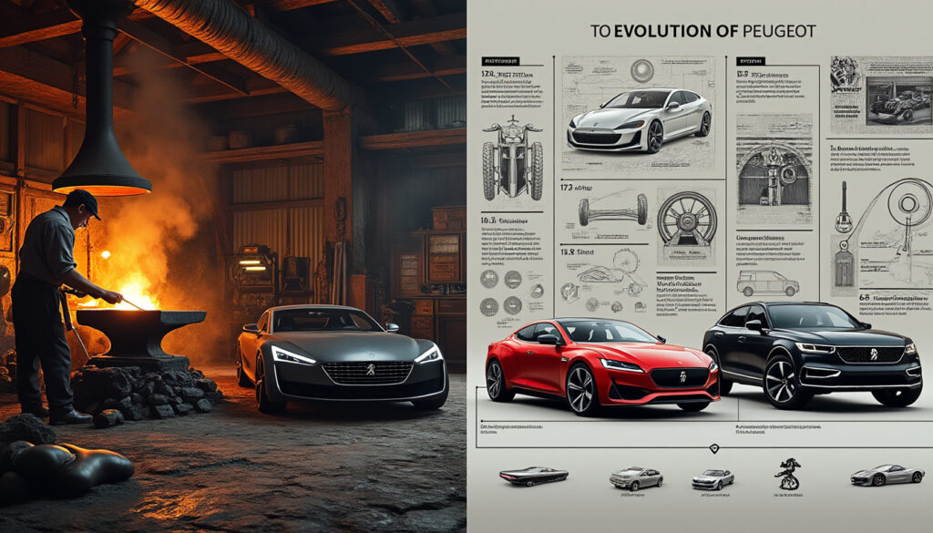 découvrez l'évolution fascinante de peugeot, de ses débuts en forge ancestrale jusqu'à son essor au sein de l'empire stellantis, et comment la marque a révolutionné l'industrie automobile.