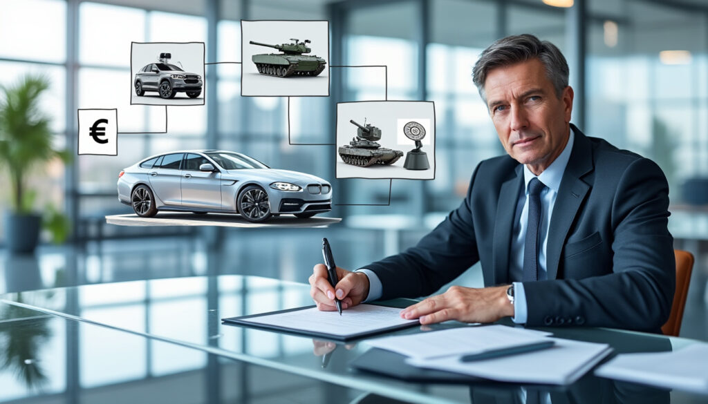 rheinmetall cède sa division automobile pour 350 millions d'euros afin de se focaliser sur son cœur de métier : la défense.