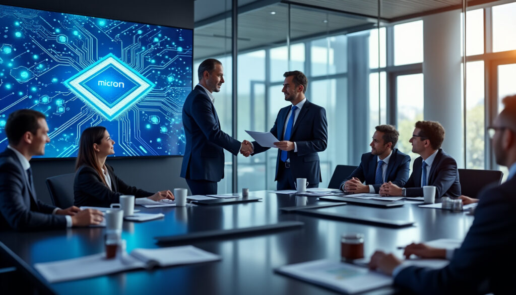micron établit des partenariats stratégiques avec qualcomm et d'autres leaders de l'industrie pour renforcer la fourniture de composants de puces innovants et performants.