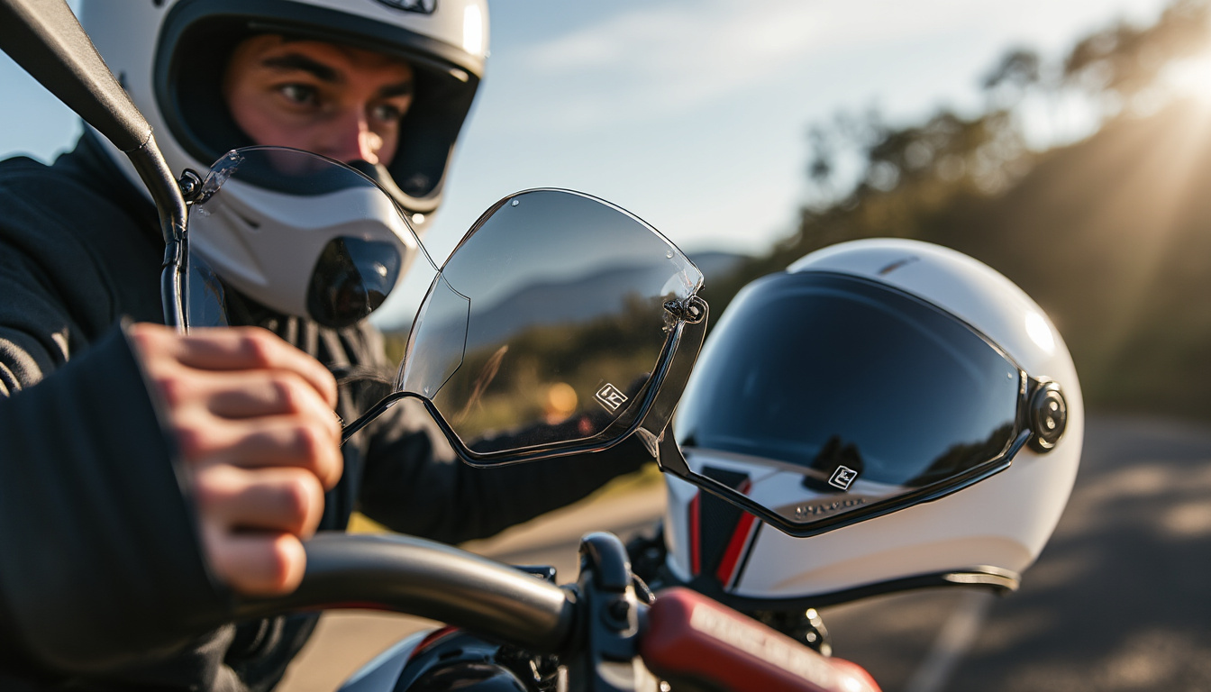 découvrez comment choisir la meilleure visière fumée homologuée pour protéger efficacement votre casque tout en améliorant votre confort de conduite.