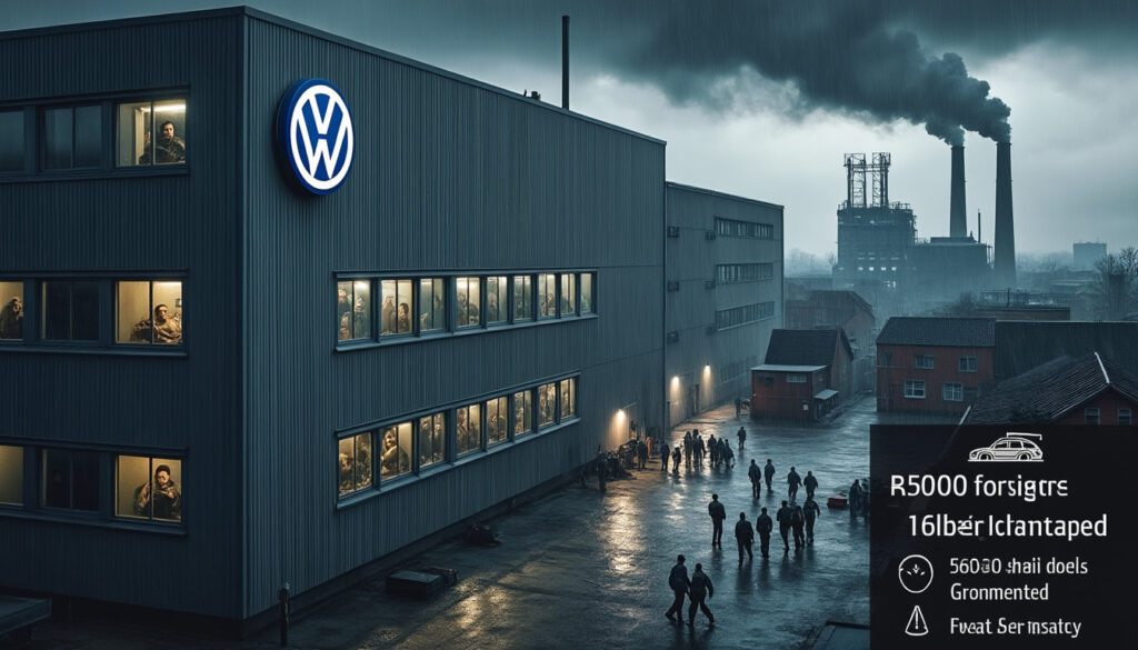 volkswagen confronté à une crise majeure : 50 000 emplois menacés, la moitié localisés en allemagne, révélant les défis économiques du géant automobile.